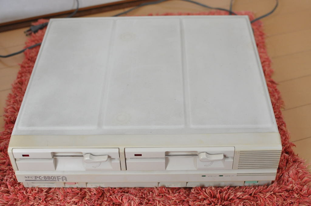 買った当時からそのままにしてあるPC-8801FA