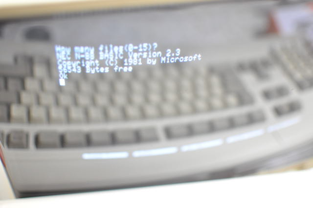PC-8801FAを電源投入した状態