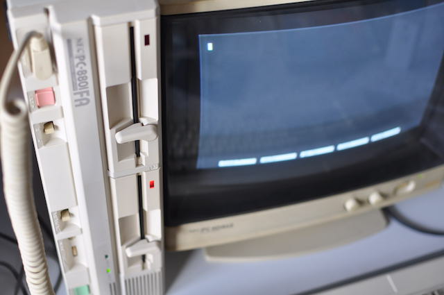 PC-8801FAのFDDをゲームソフト「三国志Ⅱ」で動作確認