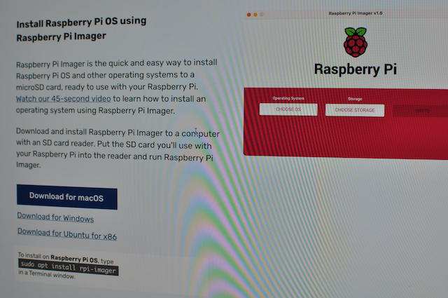 RaspberryPi Imagerのダウンロードページ