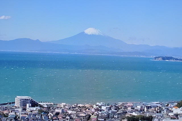 三浦アルプス、仙元山から見た富士山