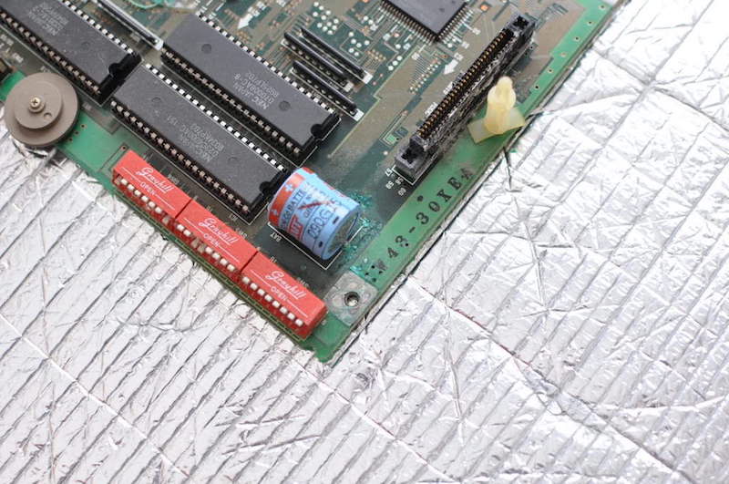 PC-98DO+メイン基盤より充電池の除去