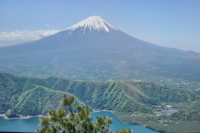雪頭ヶ岳からの富士山の景色