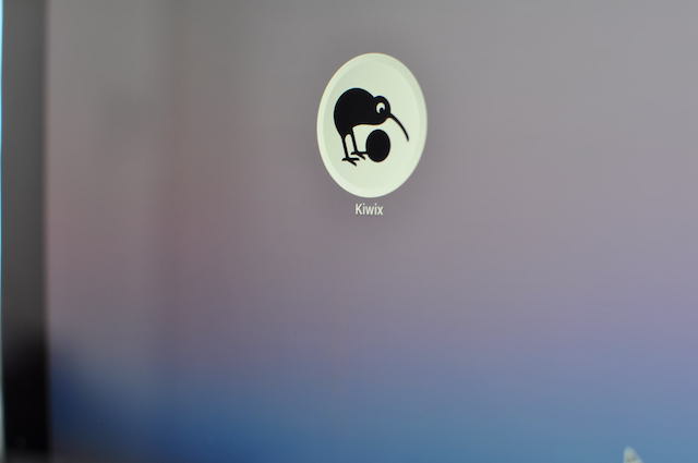 MacOSのLaunchPadの中にあるKiwixのアイコン